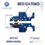 SB-0003 SUB PLACA CONECTOR MOTOROLA MOTO G24 POWER XT2425 ORIGINAL NACIONAL