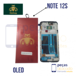 S-0313 FRONTAL XIAOMI NOTE 12S COM ARO PRETO OLED WE KEEP