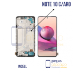 S-0904 FRONTAL XIAOMI NOTE 10 4G COM ARO PRETO INCELL IPS