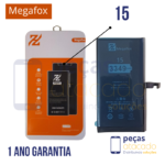 BA-0697 BATERIA MEGAFOX IPHONE 15 (NAO PRECISA TROCAR EPROM) (1 ANO DE GARANTIA)