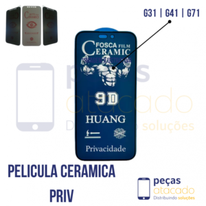 P-0219 PELICULA MOTOROLA MOTO G31 | G41 | G71 CERAMICA FOSCA PRIVACIDADE