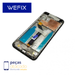 S-0317 FRONTAL MOTOROLA MOTO ONE (XT-1941) COM ARO  PRETO WEFIX IPS