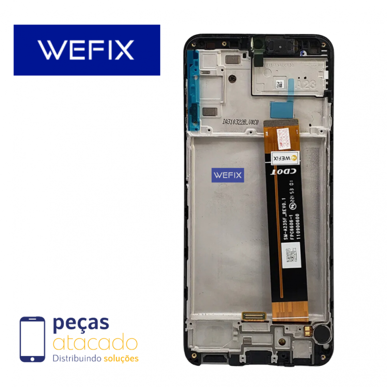 S-0134 FRONTAL SAMSUNG A23 4G (SM-A235U) (SM-A235B) COM ARO WEFIX IPS