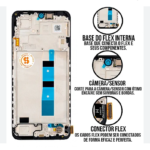 S-0515 FRONTAL XIAOMI NOTE 12 4G | POCO X5 COM ARO PRETO CHINA OLED 1:1