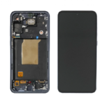 S-1086 FRONTAL SAMSUNG A55 5G (A556) COM ARO AZUL ESCURO ORIGINAL CHINA OLED