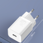 FONTE BASEUS USB-C GAN 5 1C 20W (MINI) BRANCO