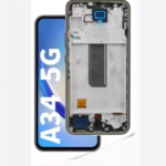 FRONTAL SAMSUNG A34 5G (A346B) COM ARO PRETO OLED MACAQUINHO PREMIUM IPS