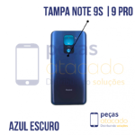 TAMPA TRASEIRA XIAOMI NOTE 9S | 9 PRO AZUL ESCURO
