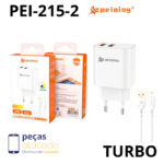CARREGADOR 2 SAÍDAS USB 3.6A PEI-215 PEINING