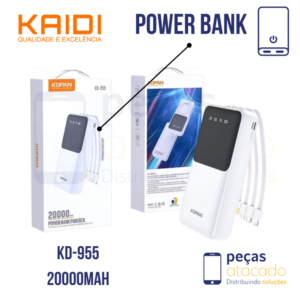 POWER BANK PORTÁTIL KDPAN 20000MAH (KN-955)