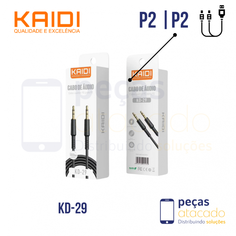CABO DE AUDIO KAIDI P2 | P2 (KD-29)