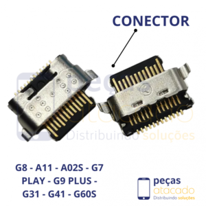 C-0017 CONECTOR DE CARGA MOTOROLA MOTO G8 | A11 | A02S | G7 PLAY | G9 PLUS | G31 | G41 | G60S