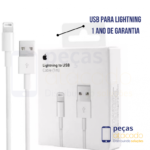 CABO 1 LINHA APPLE USB PARA LIGHTNING (A1480)