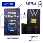 BA-0608 BATERIA WEFIX IPHONE 12 PRO MAX (A2342) ANATEL (1 ANO DE GARANTIA)