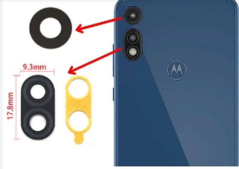 L-0030 LENTE MOTOROLA MOTO E6S (KIT 2)