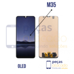 S-0984 FRONTAL SAMSUNG M35 (SM-M356B) SEM ARO ORIGINAL CHINA OLED