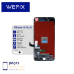S-0604 FRONTAL IPHONE 8G PLUS (A1864) WEFIX BRANCO IPS