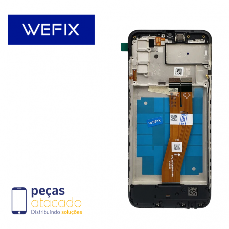 S-0122 FRONTAL SAMSUNG A03S (SM-A037) COM ARO WEFIX IPS