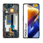 S-0758 FRONTAL XIAOMI POCO F4 GT COM ARO PRETO ORIGINAL NACIONAL OLED